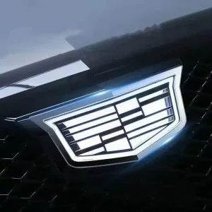 Cadillac CTS Light Up Emblem-highlighting the brand's signature crest and design elements.