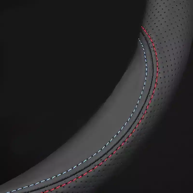 Nappa Leather Cadillac Steering Wheel Cover