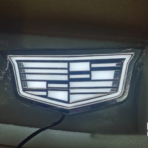 Cadillac CT4 Light Up Emblem-showcasing its distinctive design and brand identity.
