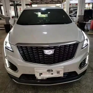 Cadillac XT5 Light Up Emblem installed on front grille